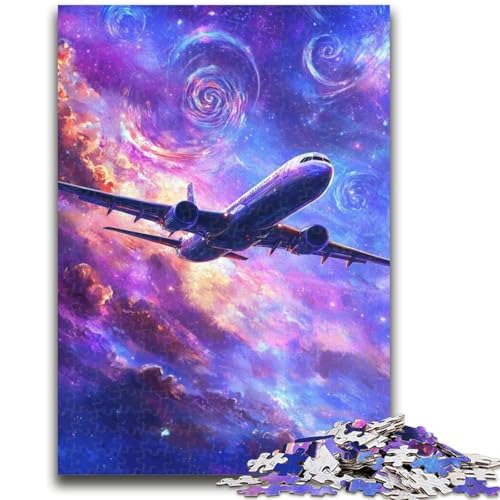 Puzzle für Erwachsene 1000 Teile Farbflugzeug 1000 Teile für Erwachsene, Quizspiel ganze Familie (38x26cm) von GKJPOXZJ