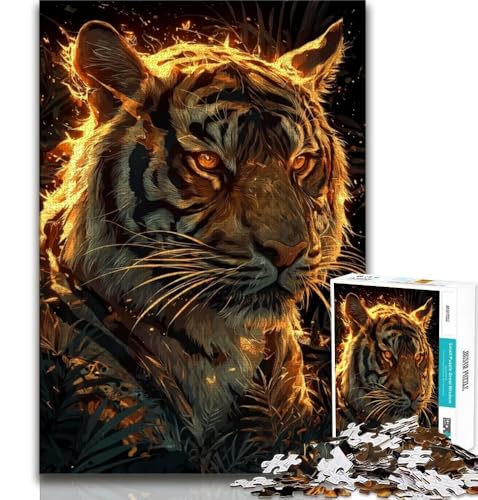 Puzzle für Erwachsene 1000 Teile Flammentiger, anspruchsvolles Spiel und Lernspiel für die ganze Familie zum Geburtstag, Weihnachten, 75x50cm Puzzle für Erwachsene 1000 Teile Flammentiger, anspruchsvolles Spiel und Lernspiel für die ganze Familie zum Geburtstag, Weihnachten, 75x50cm von GKJPOXZJ