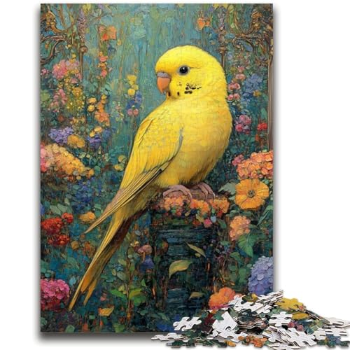 Puzzle für Erwachsene 1000 Teile Gelber Papagei 1000 Teile für Erwachsene, Quizspiel ganze Familie (38x26cm) von GKJPOXZJ