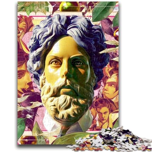 Puzzle für Erwachsene 1000 Teile Psychedelische Kunst 1000 Teile für Erwachsene, Quizspiel ganze Familie (50x75cm) von GKJPOXZJ