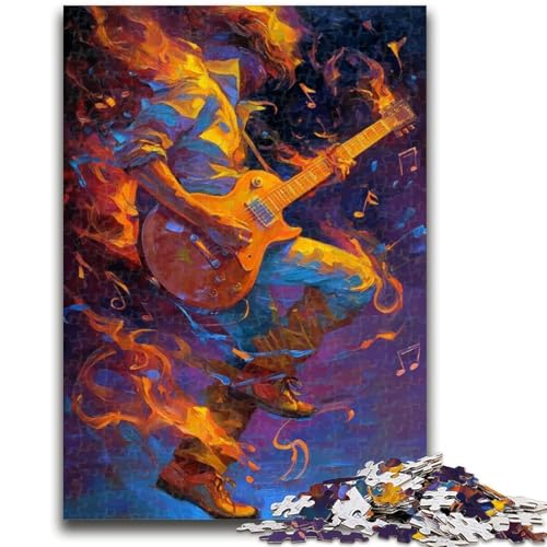Puzzle für Erwachsene und Jugendliche, 1000 Teile, Gitarre Spielen, 1000-teiliges Puzzle, anspruchsvolles Spiel, Geschenke ganze Familie, (50x75cm) von GKJPOXZJ