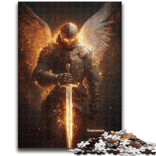 Puzzle für Erwachsene und Jugendliche, 1000 Teile, Zehn mittelalterliche Engelritter, 1000-teiliges Puzzle, anspruchsvolles Spiel, Geschenke für die ganze Familie, (50x75cm) von GKJPOXZJ