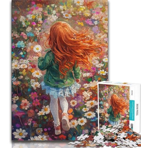 Puzzle für Erwachsene und Teenager, 1000 Teile, Anime-Kleines Mädchen, pädagogisches Spielzeug zum Stressabbau, ganze Familie, 38x26cm von GKJPOXZJ