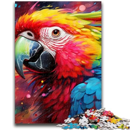 Puzzle für Erwachsene und Teenager, 1000 Teile, Papageien-Puzzle für Teenager, anspruchsvolles Spiel, ganze Familie (50x75cm) von GKJPOXZJ