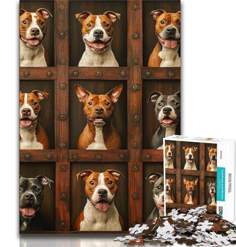 Puzzle für Erwachsene und Teenager, Bullterrier-Collage, anspruchsvolles Spiel und Lernspiel für die ganze Familie zum Geburtstag, Weihnachten, 38x26cm Puzzle für Erwachsene und Teenager, Bullterrier-Collage, anspruchsvolles Spiel und Lernspiel für die ganze Familie zum Geburtstag, Weihnachten, 38x26cm von GKJPOXZJ