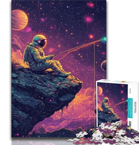 Puzzle für Erwachsene und Teenager, Puzzle „Astronautenfischen“, anspruchsvolles Spiel und Lernspiel für die ganze Familie zum Geburtstag, Weihnachten, 75x50cm Puzzle für Erwachsene und Teenager, Puzzle „Astronautenfischen“, anspruchsvolles Spiel und Lernspiel für die ganze Familie zum Geburtstag, Weihnachten, 75x50cm von GKJPOXZJ