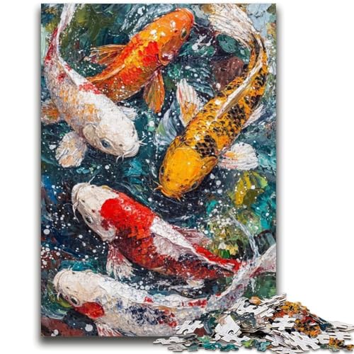 Puzzle für Jugendliche 1000 Teile Koi 1000 Teile für Erwachsene, Quizspiel ganze Familie (50x75cm) von GKJPOXZJ