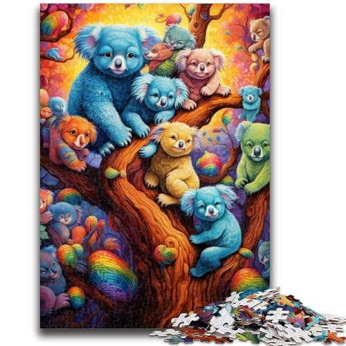 Puzzle für Teenager, 1000 Art Koalas, 1000 Teile für Teenager, Quizspiel, Wanddekoration, einzigartige Geburtstags (75x50cm) von GKJPOXZJ