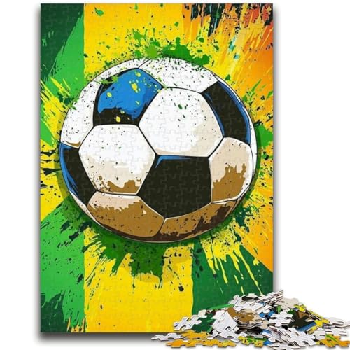 Puzzle für Teenager, 1000 Fußball-Puzzles für Teenager, anspruchsvolles Spiel, ganze Familie (26x38cm) von GKJPOXZJ