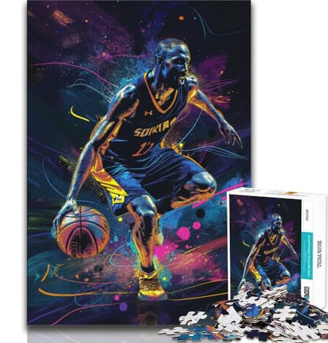 Puzzle für Teenager, 1000 Puzzles, Basketball, anspruchsvolles Spiel und Familienspiel, Geburtstagsgeschenk, Geschenke, Wandkunst, 75x50cm Puzzle für Teenager, 1000 Puzzles, Basketball, anspruchsvolles Spiel und Familienspiel, Geburtstagsgeschenk, Geschenke, Wandkunst, 75x50cm von GKJPOXZJ