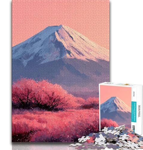 Puzzle für Teenager, 1000 Puzzles, Berg Fuji, Japan, Lernspielzeug, Familienspiele, geeignet als Schreibtischdekoration, 38x26cm Puzzle für Teenager, 1000 Puzzles, Berg Fuji, Japan, Lernspielzeug, Familienspiele, geeignet als Schreibtischdekoration, 38x26cm von GKJPOXZJ