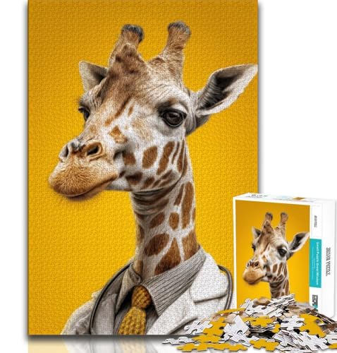 Puzzle für Teenager, 1000 Puzzles, Giraffenkunst, Lernspiele, Heimdekoration, Geburtstagsgeschenk, Geschenke, Wandkunst, 38x26cm Puzzle für Teenager, 1000 Puzzles, Giraffenkunst, Lernspiele, Heimdekoration, Geburtstagsgeschenk, Geschenke, Wandkunst, 38x26cm von GKJPOXZJ