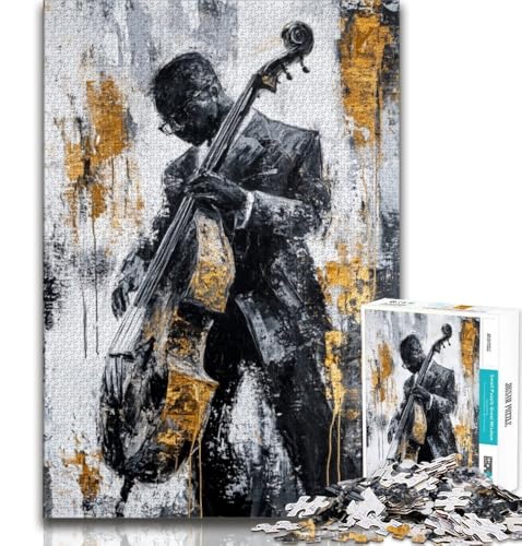 Puzzle für Teenager, 1000 Puzzles, Gitarre Spielen, Ölgemälde, Familienunterhaltungsspielzeug, ganze Familie, 75x50cm Puzzle für Teenager, 1000 Puzzles, Gitarre Spielen, Ölgemälde, Familienunterhaltungsspielzeug, ganze Familie, 75x50cm von GKJPOXZJ