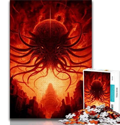 Puzzle für Teenager, 1000 Puzzles, Oktopus-Monster, für Lernspiele, Herausforderungsspielzeug, einzigartige Heimdekoration und Geschenke, 38x26cm Puzzle für Teenager, 1000 Puzzles, Oktopus-Monster, für Lernspiele, Herausforderungsspielzeug, einzigartige Heimdekoration und Geschenke, 38x26cm von GKJPOXZJ