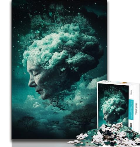 Puzzle für Teenager, 1000 Puzzles, Storm Brain, Familienspiel, Stressabbau, schwierige Herausforderung, geeignet für Paare, 75x50cm von GKJPOXZJ