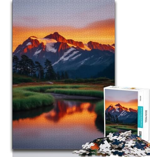 Puzzle für Teenager, 1000 Puzzles, wunderschöne Berge und Seen, Lernspiele, Heimdekoration, Geburtstagsgeschenk, Geschenke, Wandkunst, 38x26cm von GKJPOXZJ