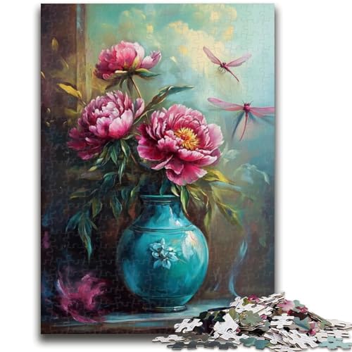 Puzzle für Teenager, 1000 Puzzles mit Blumenölgemälden, anspruchsvolles Spiel, ganze Familie (26x38cm) von GKJPOXZJ