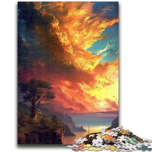 Puzzle für Teenager, 1000 Puzzles zum Thema Sonnenuntergang in den Bergen, anspruchsvolles Spiel, ganze Familie (26x38cm) von GKJPOXZJ