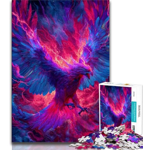 Puzzle für Teenager, 1000 Rätsel, geheimnisvoller Phönix, Lernspiele, Heimdekoration, Lernspiel für Geburtstag, Weihnachten, 38x26cm von GKJPOXZJ