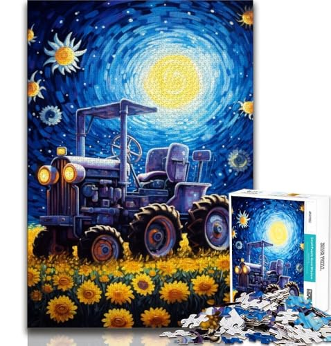 Puzzle für Teenager, 1000 Stück, Nachthimmel-Traktor, Lernspiele, Heimdekoration, Lernspiel für Geburtstag, Weihnachten, 38x26cm von GKJPOXZJ