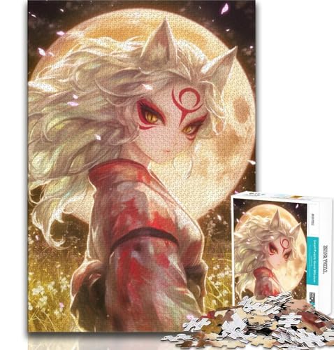 Puzzle für Teenager, 1000 Teile, Anime-Fuchsmädchen, pädagogisches Familienspiel mit vollständig ineinandergreifenden, zufällig geformten Teilen, 75x50cm Puzzle für Teenager, 1000 Teile, Anime-Fuchsmädchen, pädagogisches Familienspiel mit vollständig ineinandergreifenden, zufällig geformten Teilen, 75x50cm von GKJPOXZJ