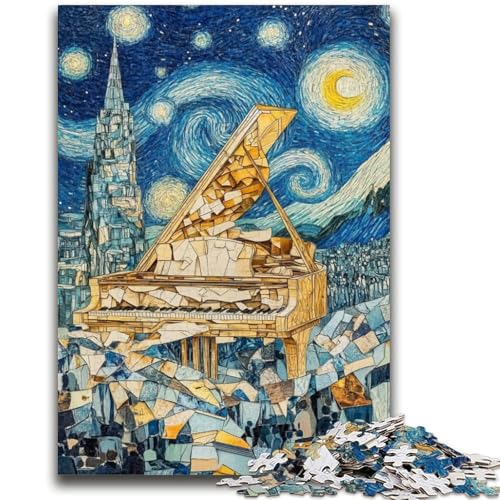 Puzzle für Teenager, 1000 Teile, Art Piano, 1000 Teile Puzzle, lustige Aktivität für Zuhause, Spielzeug für Regentage, Geburtstagsgeschenke (38x26cm) von GKJPOXZJ