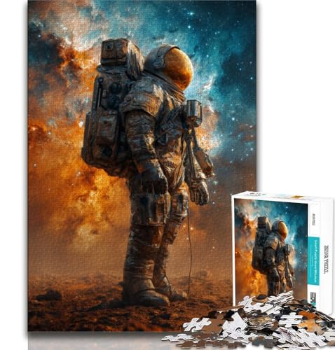 Puzzle für Teenager, 1000 Teile, Astronautenkunst, Lernspiele, Heimdekoration, Lernspiel für Geburtstag, Weihnachten, 38x26cm von GKJPOXZJ