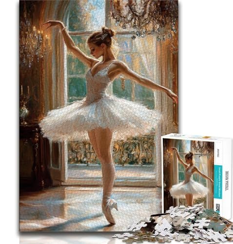 Puzzle für Teenager, 1000 Teile, Balletttänzerin, anspruchsvolles Spiel und Familienspiel, Geburtstagsgeschenk, Geschenke, Wandkunst, 38x26cm Puzzle für Teenager, 1000 Teile, Balletttänzerin, anspruchsvolles Spiel und Familienspiel, Geburtstagsgeschenk, Geschenke, Wandkunst, 38x26cm von GKJPOXZJ