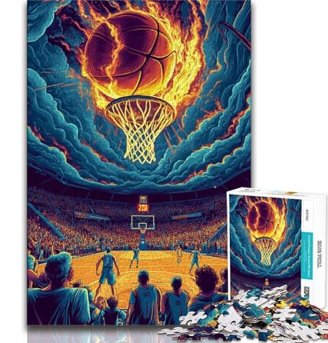Puzzle für Teenager, 1000 Teile, Basketball, Spielzeug, Lernspiele, Stressabbau, tolle Geschenke und Spielzeuge, 75x50cm von GKJPOXZJ