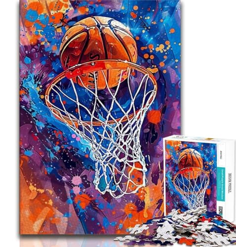 Puzzle für Teenager, 1000 Teile, Basketball, Spielzeug, Lernspiele, Stressabbau, tolle Geschenke und Spielzeuge, 75x50cm von GKJPOXZJ