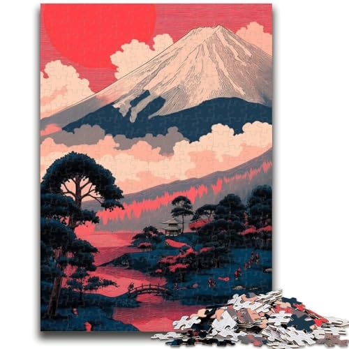 Puzzle für Teenager, 1000 Teile, Berg Fuji, 1000 Teile für Erwachsene, Stressabbau, schwierige Herausforderung, Wichtelgeschenke (50x75cm) von GKJPOXZJ