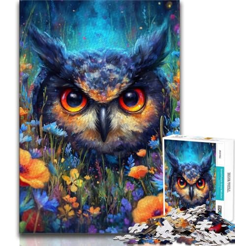 Puzzle für Teenager, 1000 Teile, Blumeneule, anspruchsvolles Spiel und Familienspiel, Eltern-Kind-Interaktion, 38x26cm Puzzle für Teenager, 1000 Teile, Blumeneule, anspruchsvolles Spiel und Familienspiel, Eltern-Kind-Interaktion, 38x26cm von GKJPOXZJ