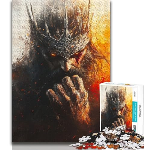 Puzzle für Teenager, 1000 Teile, Blutroter Ritter, für Lernspiele, Herausforderungsspielzeug, einzigartige Heimdekoration und Geschenke, 38x26cm Puzzle für Teenager, 1000 Teile, Blutroter Ritter, für Lernspiele, Herausforderungsspielzeug, einzigartige Heimdekoration und Geschenke, 38x26cm von GKJPOXZJ