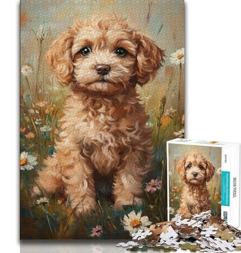 Puzzle für Teenager, 1000 Teile, Cockapoo-Welpe, für Lernspiele, Herausforderungsspielzeug, einzigartige Heimdekoration und Geschenke, 75x50cm Puzzle für Teenager, 1000 Teile, Cockapoo-Welpe, für Lernspiele, Herausforderungsspielzeug, einzigartige Heimdekoration und Geschenke, 75x50cm von GKJPOXZJ