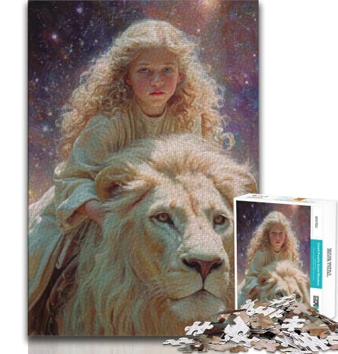 Puzzle für Teenager, 1000 Teile, Der Löwe und das kleine Mädchen, Herausforderndes Spiel und Familienspiel, Eltern-Kind-Interaktion, 75x50cm Puzzle für Teenager, 1000 Teile, Der Löwe und das kleine Mädchen, Herausforderndes Spiel und Familienspiel, Eltern-Kind-Interaktion, 75x50cm von GKJPOXZJ