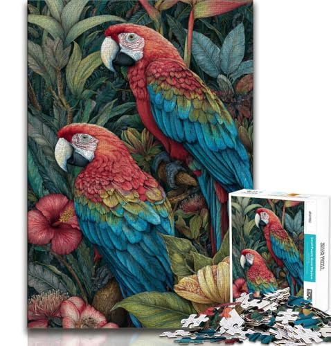 Puzzle für Teenager, 1000 Teile, Dschungelpapagei, Lernspiele, Heimdekoration, Geburtstagsgeschenk, Geschenke, Wandkunst, 75x50cm Puzzle für Teenager, 1000 Teile, Dschungelpapagei, Lernspiele, Heimdekoration, Geburtstagsgeschenk, Geschenke, Wandkunst, 75x50cm von GKJPOXZJ