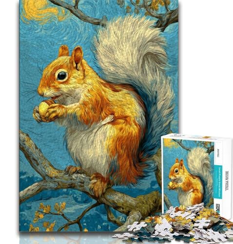 Puzzle für Teenager, 1000 Teile, Eichhörnchen-Kunst, Spielzeug, Lernspiele, Stressabbau, tolle Geschenke und Spielzeuge, 75x50cm Puzzle für Teenager, 1000 Teile, Eichhörnchen-Kunst, Spielzeug, Lernspiele, Stressabbau, tolle Geschenke und Spielzeuge, 75x50cm von GKJPOXZJ