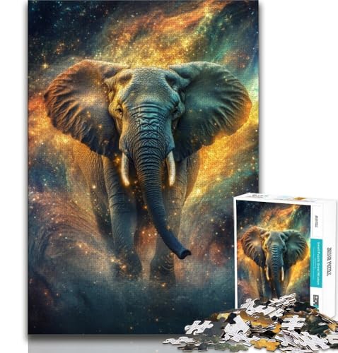 Puzzle für Teenager, 1000 Teile, Elefant, hilft dem Gehirn, süchtig machendes Spielzeug zu trainieren, um Geduld zu fördern, Geschenk für Geburtstage, 38x26cm Puzzle für Teenager, 1000 Teile, Elefant, hilft dem Gehirn, süchtig machendes Spielzeug zu trainieren, um Geduld zu fördern, Geschenk für Geburtstage, 38x26cm von GKJPOXZJ