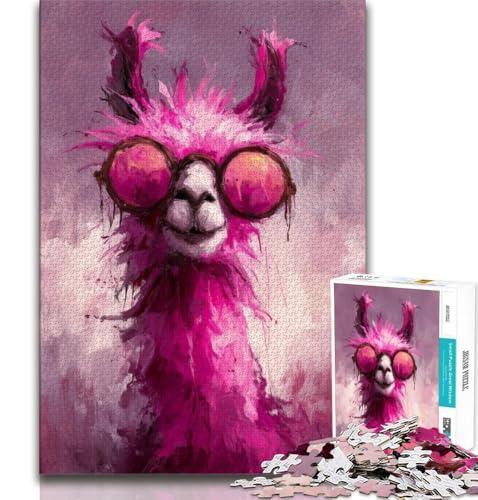 Puzzle für Teenager, 1000 Teile, Fantasy-Alpaka, Spielzeug, Lernspiele, Stressabbau, tolle Geschenke und Spielzeuge, 75x50cm von GKJPOXZJ