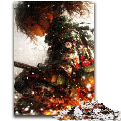 Puzzle für Teenager, 1000 Teile, Fantasy-Ninja-Krieger-Puzzle für Teenager, Lernspiele, Heimdekoration, geeignet für die Schreibtischdekoration (75x50cm) von GKJPOXZJ