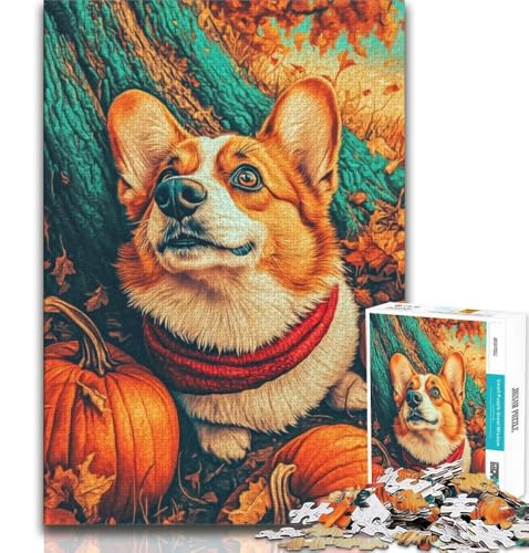 Puzzle für Teenager, 1000 Teile, Happy Corgi, Spielzeug, Lernspiele, Stressabbau, tolle Geschenke und Spielzeuge, 75x50cm Puzzle für Teenager, 1000 Teile, Happy Corgi, Spielzeug, Lernspiele, Stressabbau, tolle Geschenke und Spielzeuge, 75x50cm von GKJPOXZJ