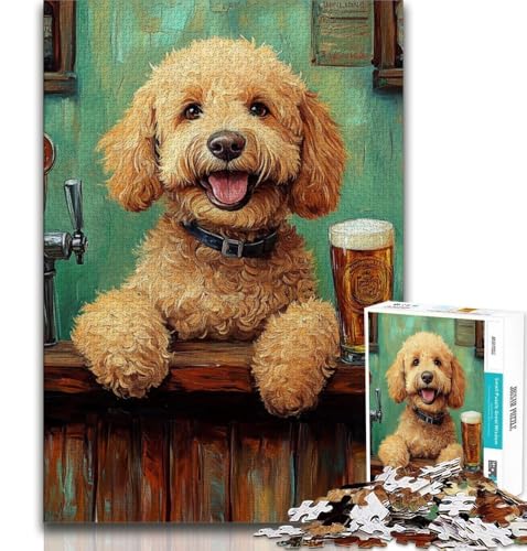 Puzzle für Teenager, 1000 Teile, Happy Goldendoodle, Spielzeug, Lernspiele, Stressabbau, tolle Geschenke und Spielzeuge, 38x26cm Puzzle für Teenager, 1000 Teile, Happy Goldendoodle, Spielzeug, Lernspiele, Stressabbau, tolle Geschenke und Spielzeuge, 38x26cm von GKJPOXZJ