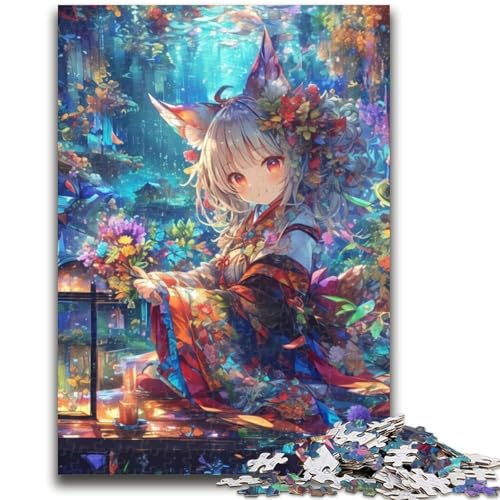 Puzzle für Teenager, 1000 Teile, Japanisches Anime-Mädchen, Puzzle für Erwachsene, Lernspiele, Heimdekoration, Geburtstagsgeschenk, Geschenke, Wandkunst (38x26cm) von GKJPOXZJ
