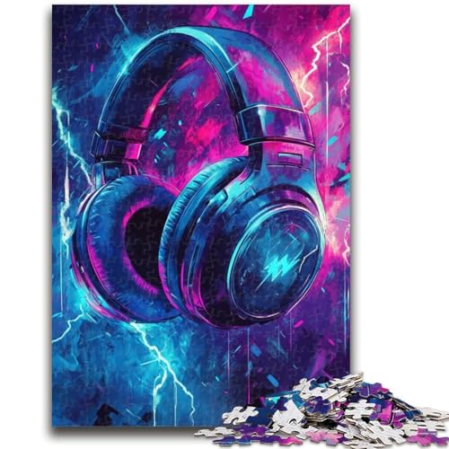 Puzzle für Teenager, 1000 Teile, Kopfhörer, 1000 Teile für Teenager, für anspruchsvolles Spielzeugspiel und Familienspiel, (50x75cm) von GKJPOXZJ