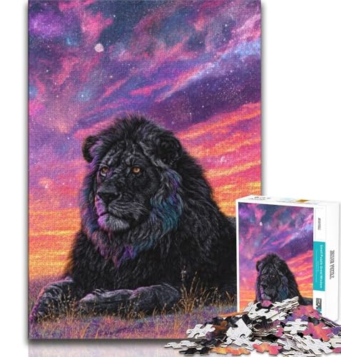 Puzzle für Teenager, 1000 Teile, Löwe auf der Wiese, Lernspiele, Heimdekoration, Lernspiel für Geburtstag, Weihnachten, 38x26cm von GKJPOXZJ