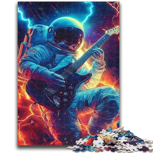 Puzzle für Teenager, 1000 Teile, Musik-Astronaut, 1000 Teile für Erwachsene, ganze Familie, geeignet für Kinder ab 14 Jahren (50x75cm) von GKJPOXZJ