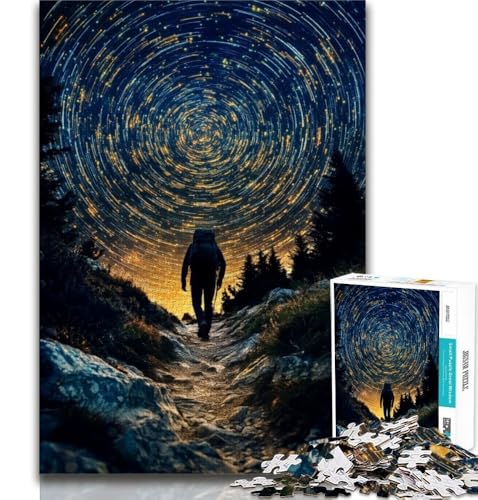 Puzzle für Teenager, 1000 Teile, Nachthimmel-Reisender, Spielzeug, Lernspiele, Stressabbau, tolle Geschenke und Spielzeuge, 75x50cm Puzzle für Teenager, 1000 Teile, Nachthimmel-Reisender, Spielzeug, Lernspiele, Stressabbau, tolle Geschenke und Spielzeuge, 75x50cm von GKJPOXZJ