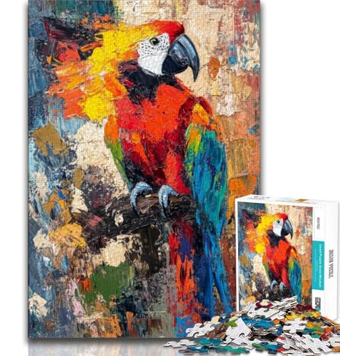 Puzzle für Teenager, 1000 Teile, Papageien-Ölgemälde, Lernspiele, Heimdekoration, Geburtstagsgeschenk, Geschenke, Wandkunst, 38x26cm Puzzle für Teenager, 1000 Teile, Papageien-Ölgemälde, Lernspiele, Heimdekoration, Geburtstagsgeschenk, Geschenke, Wandkunst, 38x26cm von GKJPOXZJ