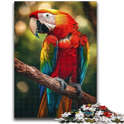 Puzzle für Teenager, 1000 Teile, Papageien-Ölgemälde, Puzzle für Erwachsene, lustige Spiele, Wanddekoration, einzigartige Geburtstags, (50x75cm) von GKJPOXZJ