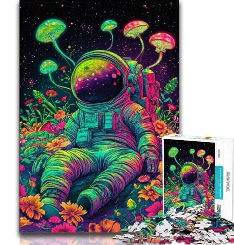 Puzzle für Teenager, 1000 Teile, Psychedelischer Astronaut, Spielzeug, Lernspiele, Stressabbau, tolle Geschenke und Spielzeuge, 38x26cm von GKJPOXZJ